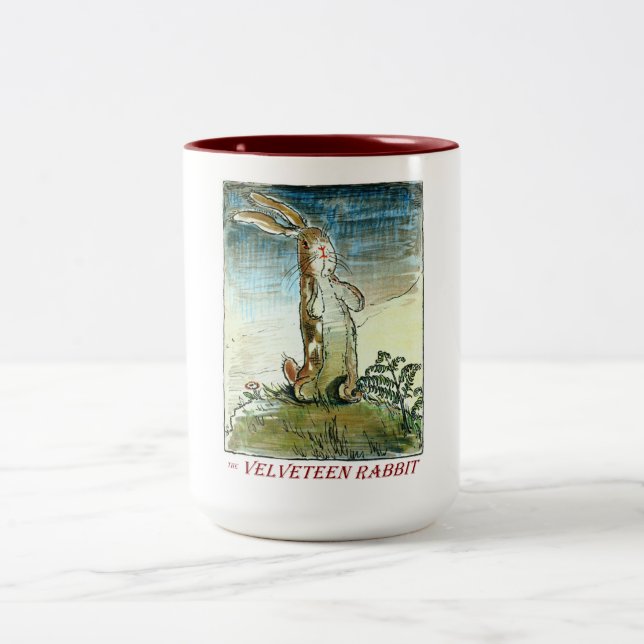 El conejo de la pana - taza del Dos-tono (Centro)