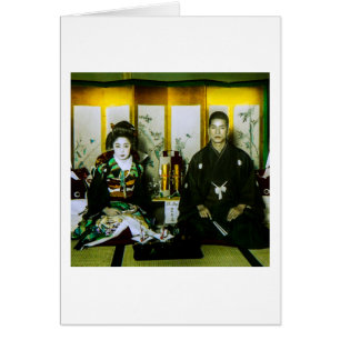 El conseguir casado en Japón viejo los pares