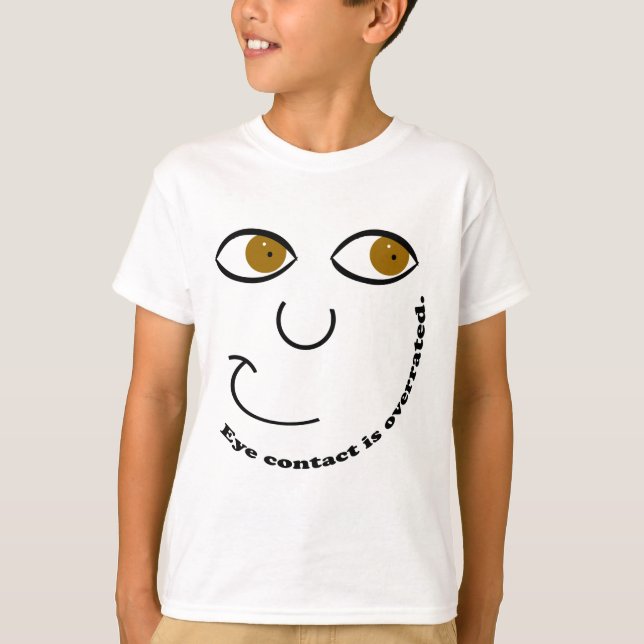 El contacto visual es el camisetas de los niños (Anverso)
