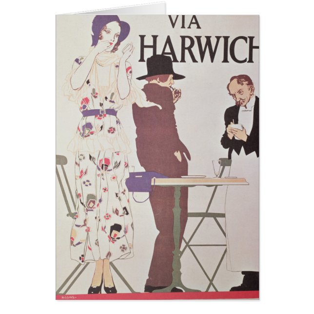 El continente vía Harwich (Frente)