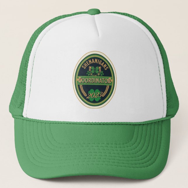 El coordinador de Shenanigans, shamrock, gorra de  (Anverso)
