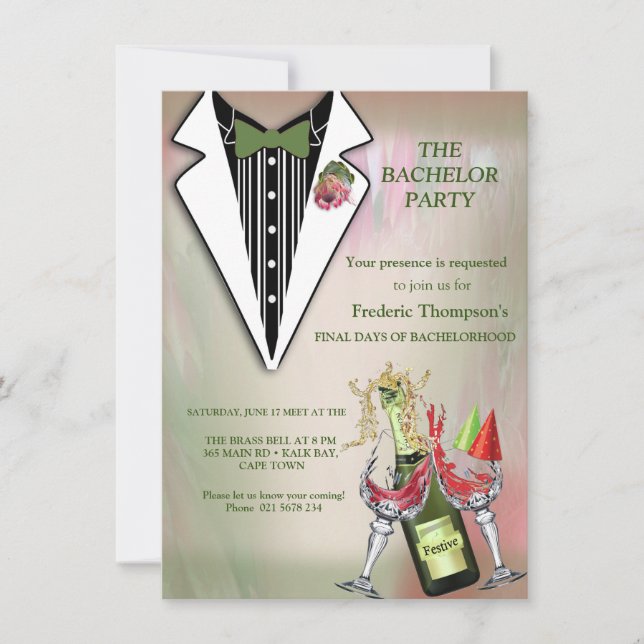 El coraje de Tuxedo del Rey Protea (Anverso)