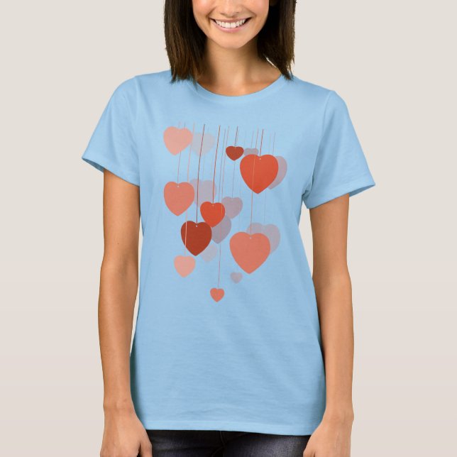 El corazón de Hangin eclipsa camiseta (Anverso)