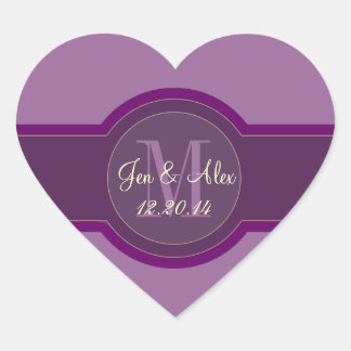 El corazón de los Pegatinas favoritos de la boda s
