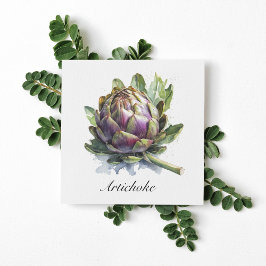 El Corazón del Jardín: Artichoke en acuarela
