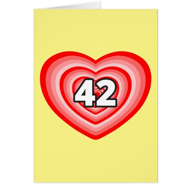 El corazón del número 42 (Frente)