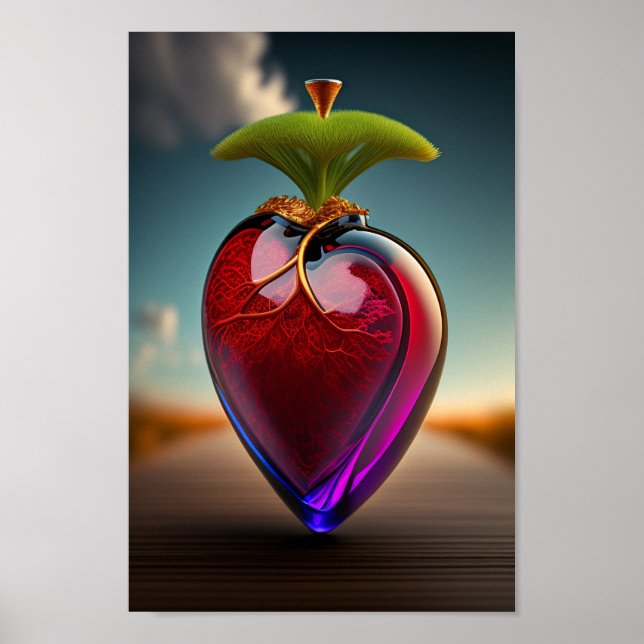 El corazón del vidrio | Poster de arte digital (Frente)