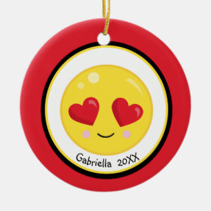 El corazón personalizado observa el ornamento de