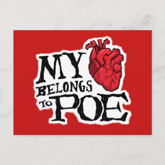 El corazón pertenece a la postal del Poe
