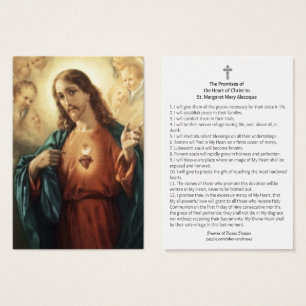 El corazón sagrado de Jesús promete St Margaret