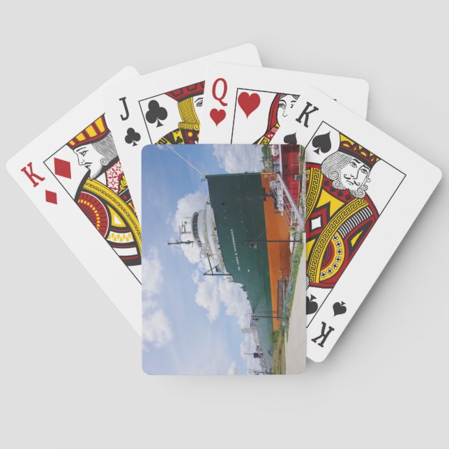 El Coronel James M Schoonmaker jugando a las carta (Reverso)