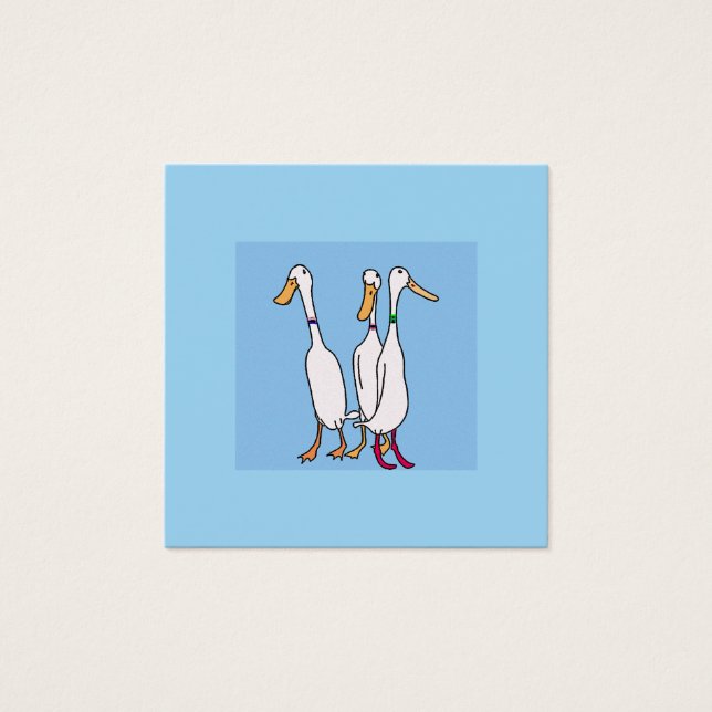 El corredor patos personalizados lindos (Anverso)