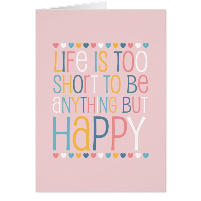 El corto de la vida es feliz (Frente)