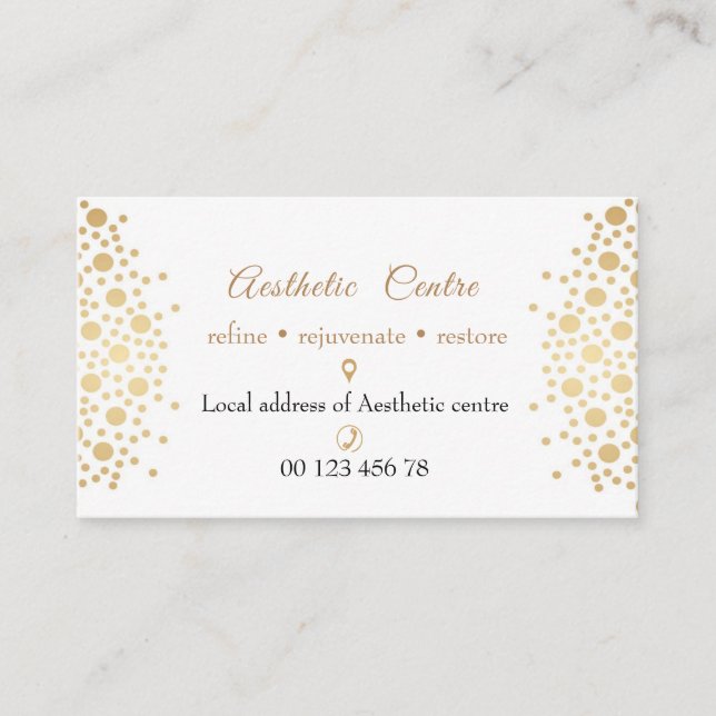 El cosmético, belleza y compone la tarjeta de (Anverso)
