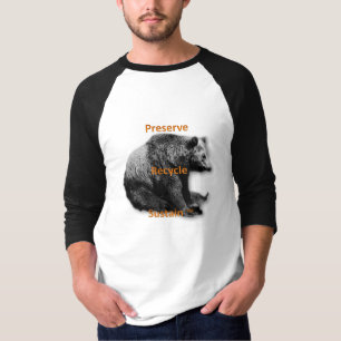 El coto, recicla, camiseta del dos-tono de los
