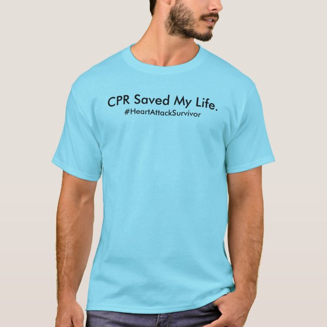 El CPR ahorró mi camiseta de la vida (el varón) (Anverso)