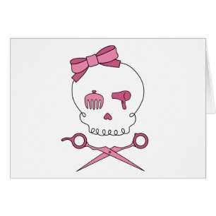 El cráneo accesorio del pelo y Scissor bandera