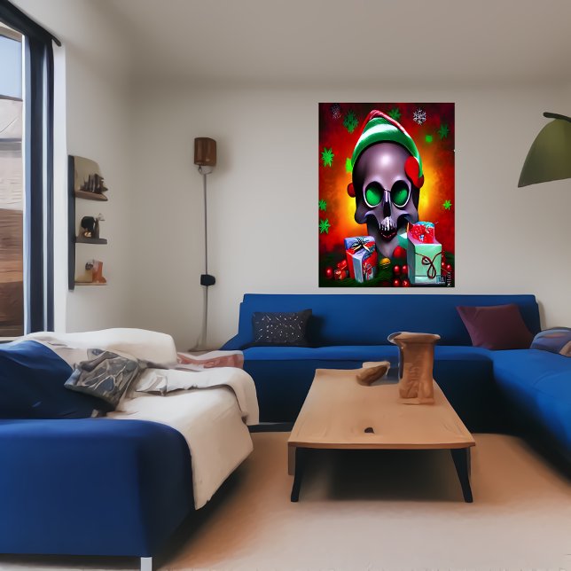 El cráneo de los Navidades | Poster de arte de IA (Subido por el creador)