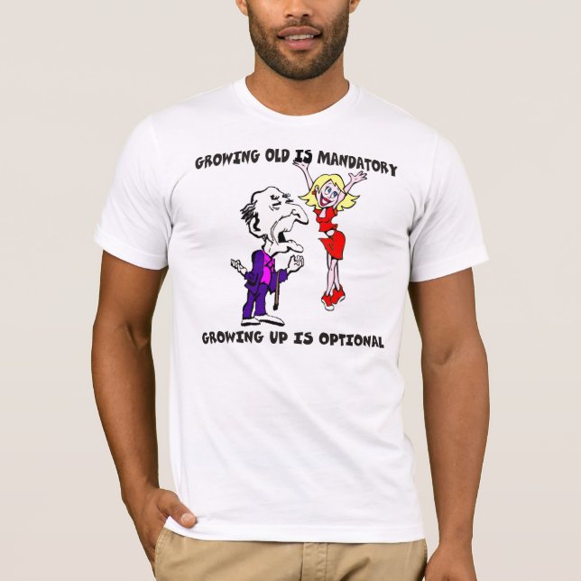 El crecimiento viejo es camiseta obligatoria (Anverso)