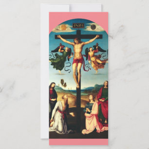 El Cristo crucificado con la Virgen María