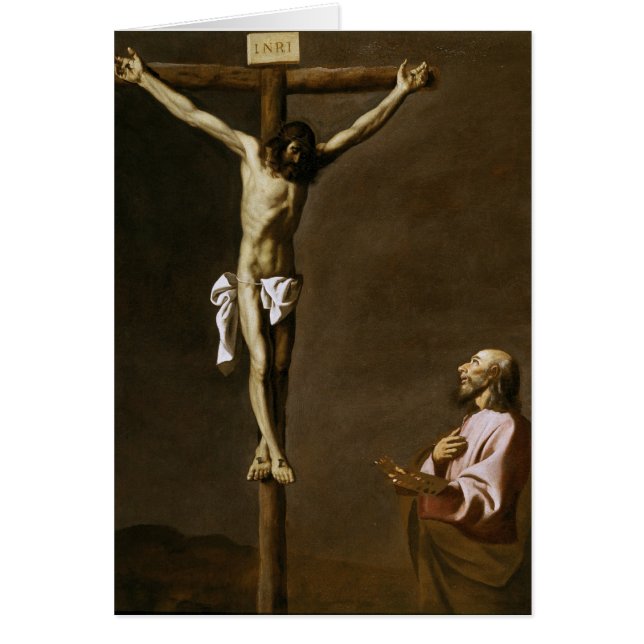 El Cristo crucificado con un pintor (Frente)