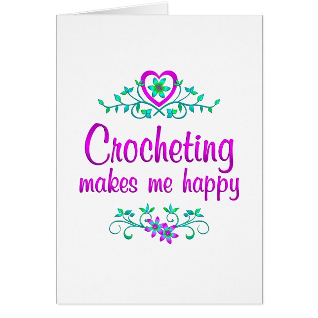El Crocheting feliz (Frente)