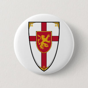 El cruzado Knights el botón del escudo