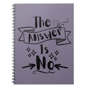 El Cuaderno De Citas Divertidas La Respuesta Es No