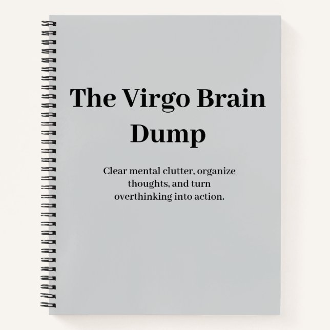 El cuaderno de descarga cerebral de Virgo (Anverso)