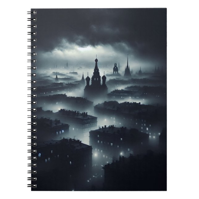 El cuaderno de la ciudad de la noche de la oscurid (Frente)