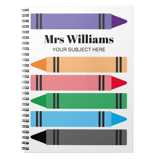 El cuaderno de los profesores de escuela con lápic (Frente)