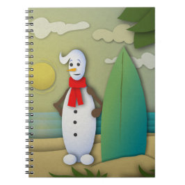 El cuaderno de muñeco de nieve estival