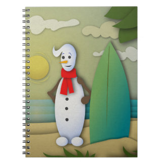 El cuaderno de muñeco de nieve estival