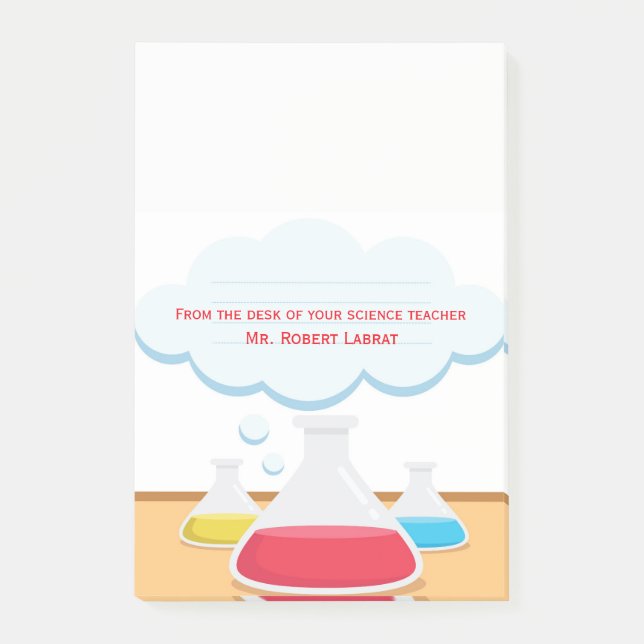 El cuaderno de notas del profesor de ciencias de (Anverso)