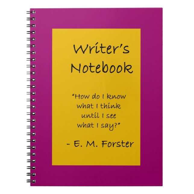 El cuaderno del escritor - E.M. Forster (Frente)