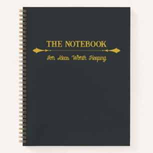 El Cuaderno   Diario Minimalista de Carbón y Oro
