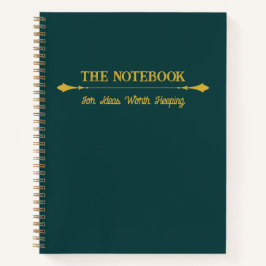 El Cuaderno | Diario Minimalista Esmeralda Dorado
