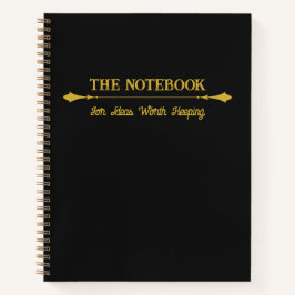 El Cuaderno | Diario Negro Dorado Minimalista