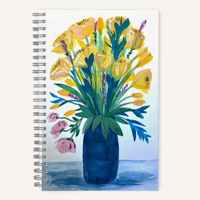 El cuaderno en espiral de flores de Oma (Anverso)