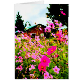 El cuadro de la granja de flores