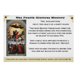 El cuarto Poster de misterio glorioso