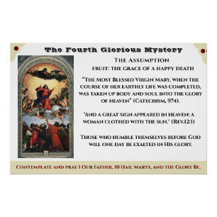 El cuarto Poster de misterio glorioso