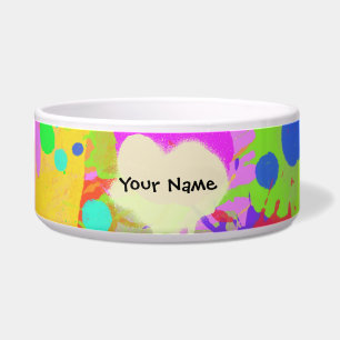 El cuenco moderno con salpica