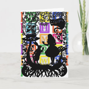 El cuento de hadas clásico. Tarjeta en blanco