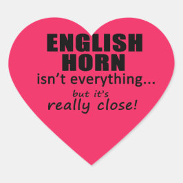El Cuerno de Inglés no es todo Pegatina de corazón