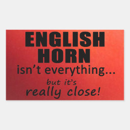 El Cuerno de Inglés no es todo Pegatina rectangula