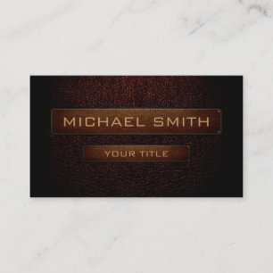 El cuero marrón oscuro se ve marrón etiqueta