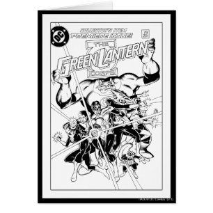 El Cuerpo de Linternas Verdes, negro y blanco