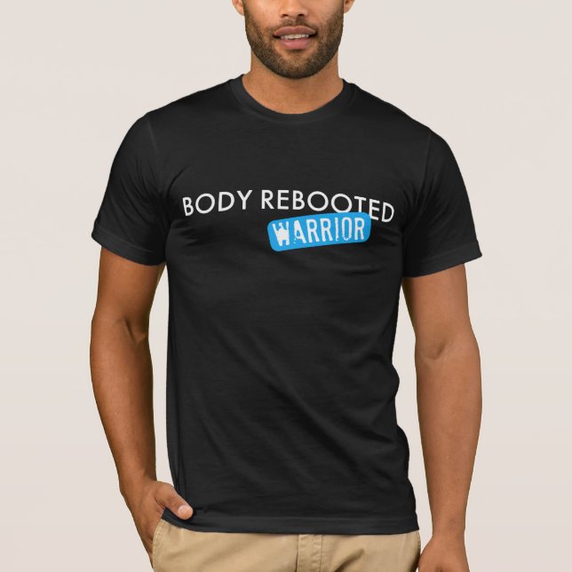 El cuerpo reanudó la camiseta de la oscuridad del (Anverso)