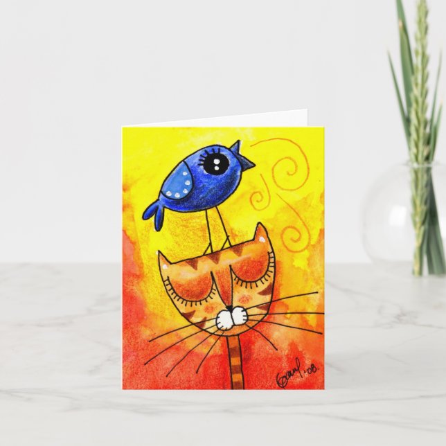 El cuervo cantante - Tarjeta (Anverso)